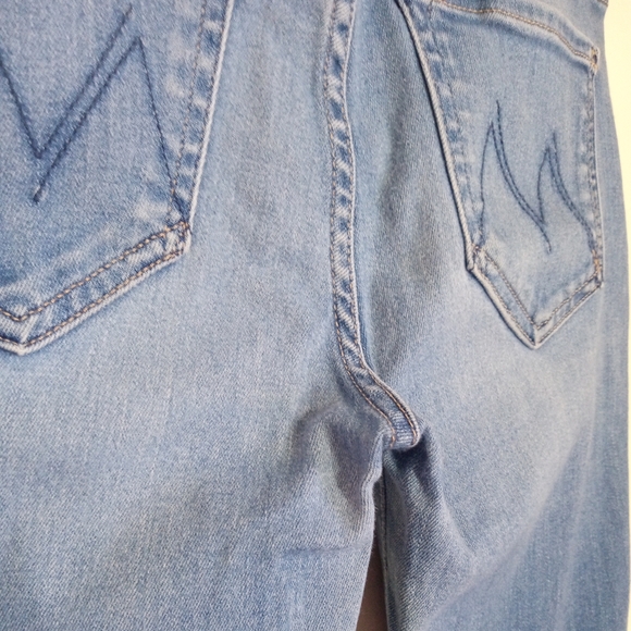 Mother high waisted looker spiked heels to tractor wheels women's size 25 - Picture 11 of 11